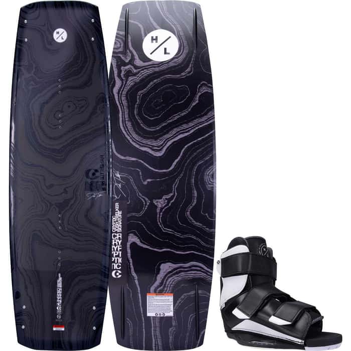 2026 Hyperlite Cryptic Wakeboard Package w/ Formula Bindings (7-10)