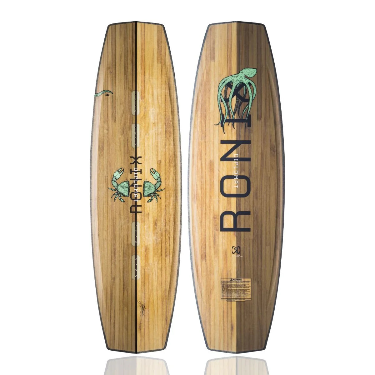 2026 Ronix The Diplomat Wakeboard - Wood/Black