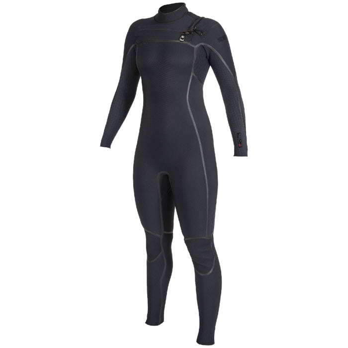 O'Neill Women's Hyperfreak Fire 3/2+ Chest Zip Wetsuit – TB4 Graphene Heat