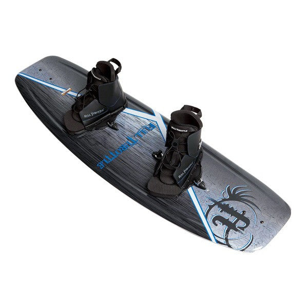 Full Throttle Aqua Extreme Wakeboard with Lace-Up Boots - Beginner Progression Package