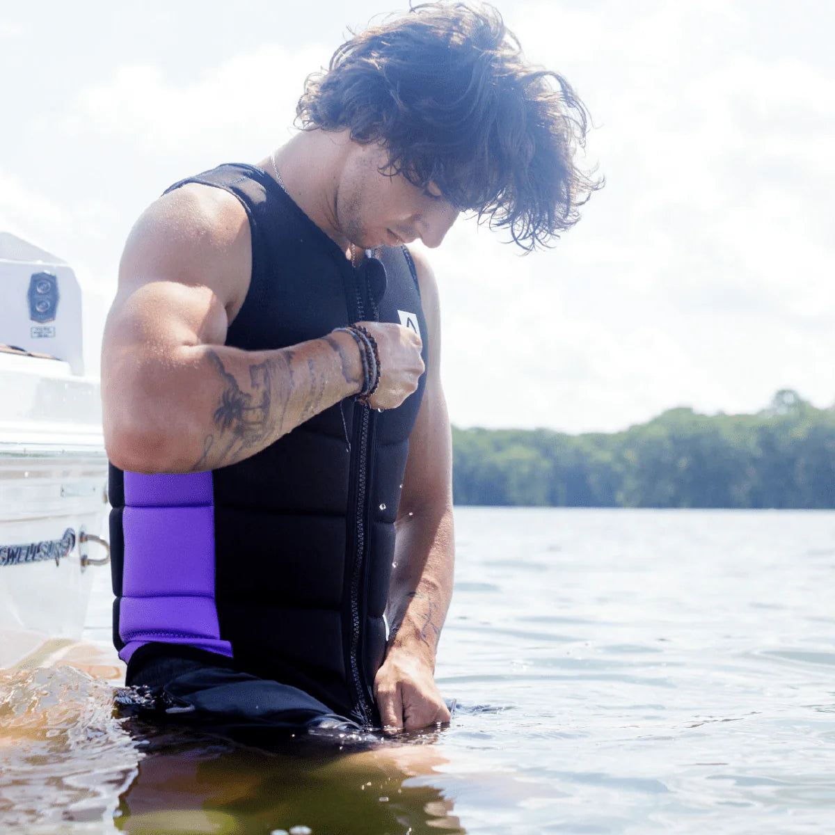 Follow Corp Men's Comp Wake Vest (Black/Purple)
