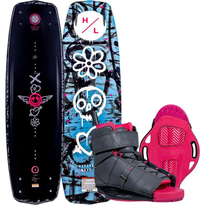 2026 Hyperlite Journey Women's Wakeboard Package w/ Viva Bindings (8-11)