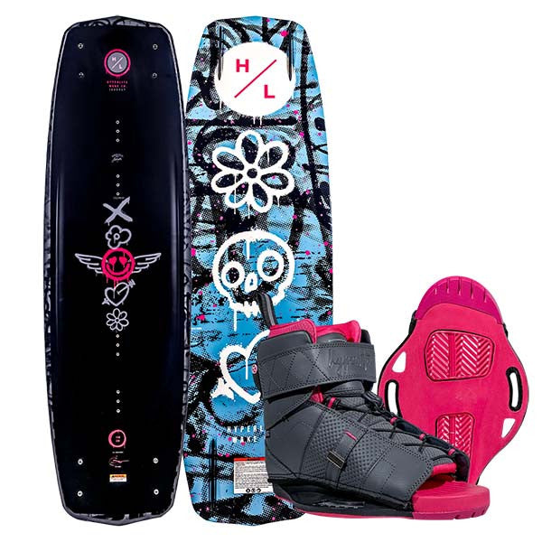 2026 Hyperlite Journey Wakeboard with Viva Bindings - Bec Gange Signature Pro Package