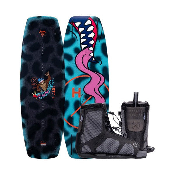 Hyperlite Murray Jr. Wakeboard with Remix Bindings - Youth Pro-Series Progression Package