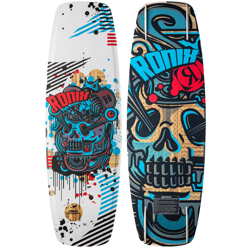 Ronix Atmos Wakeboard (2024) - White/Blue/Red - 134cm (Open Box)
