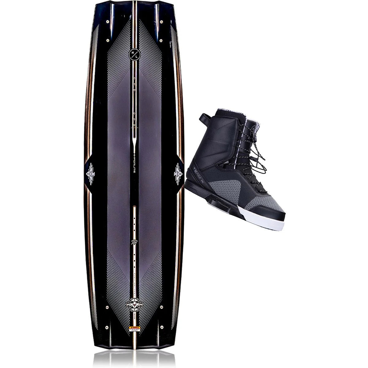 Hyperlite Rusty Pro Wakeboard Package w/ Team X Bindings – 2025 (Boat | Intermediate–Advanced)