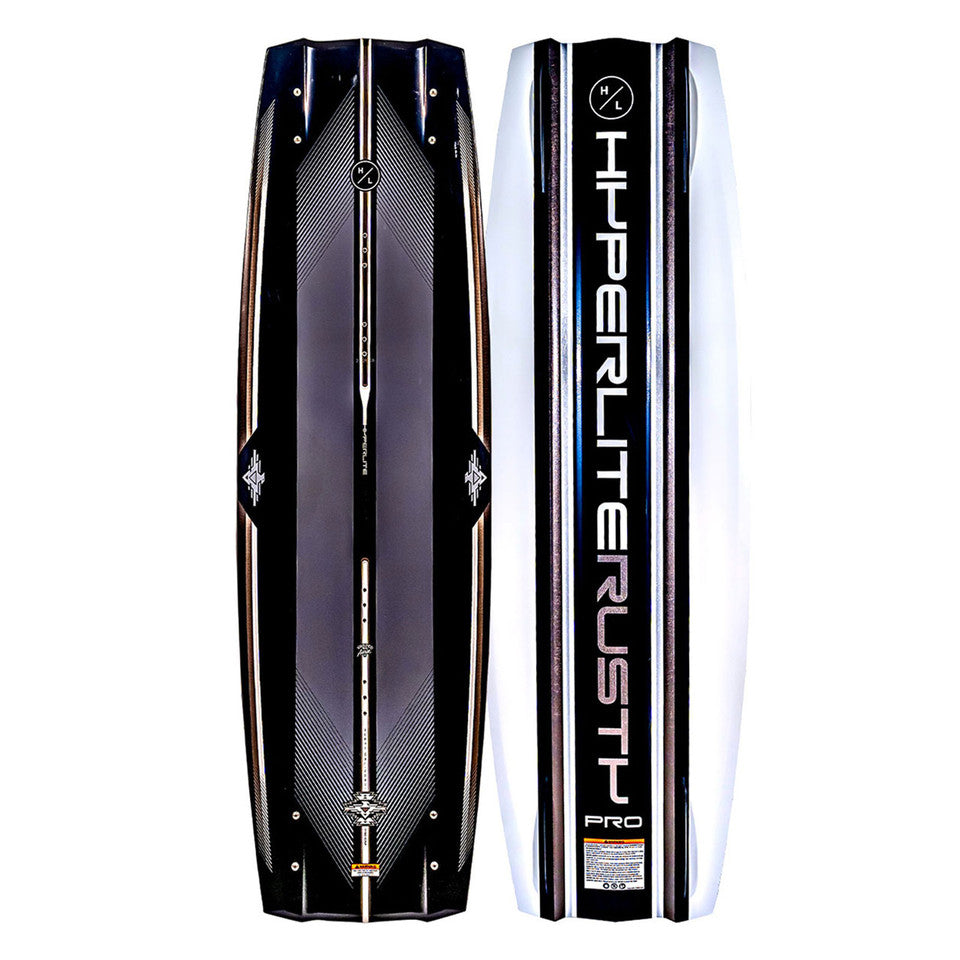 Hyperlite Rusty Pro Wakeboard (2024) - White/Black