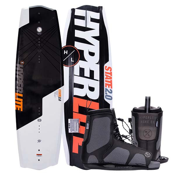 Hyperlite State 2.0 Jr. Wakeboard with Remix Bindings - The Ultimate Boys' Progression Package