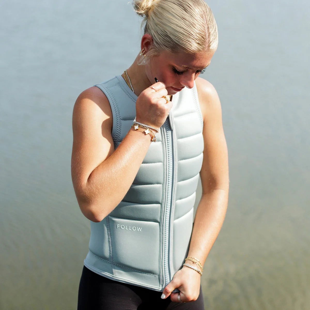 Follow Total Ladies Comp Wake Vest (Silver)