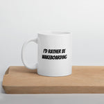 White glossy mug