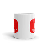White glossy mug