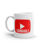White glossy mug