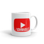 White glossy mug