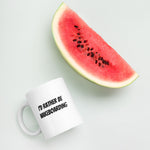 White glossy mug