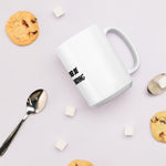 White glossy mug