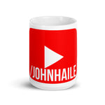 White glossy mug