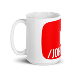 White glossy mug
